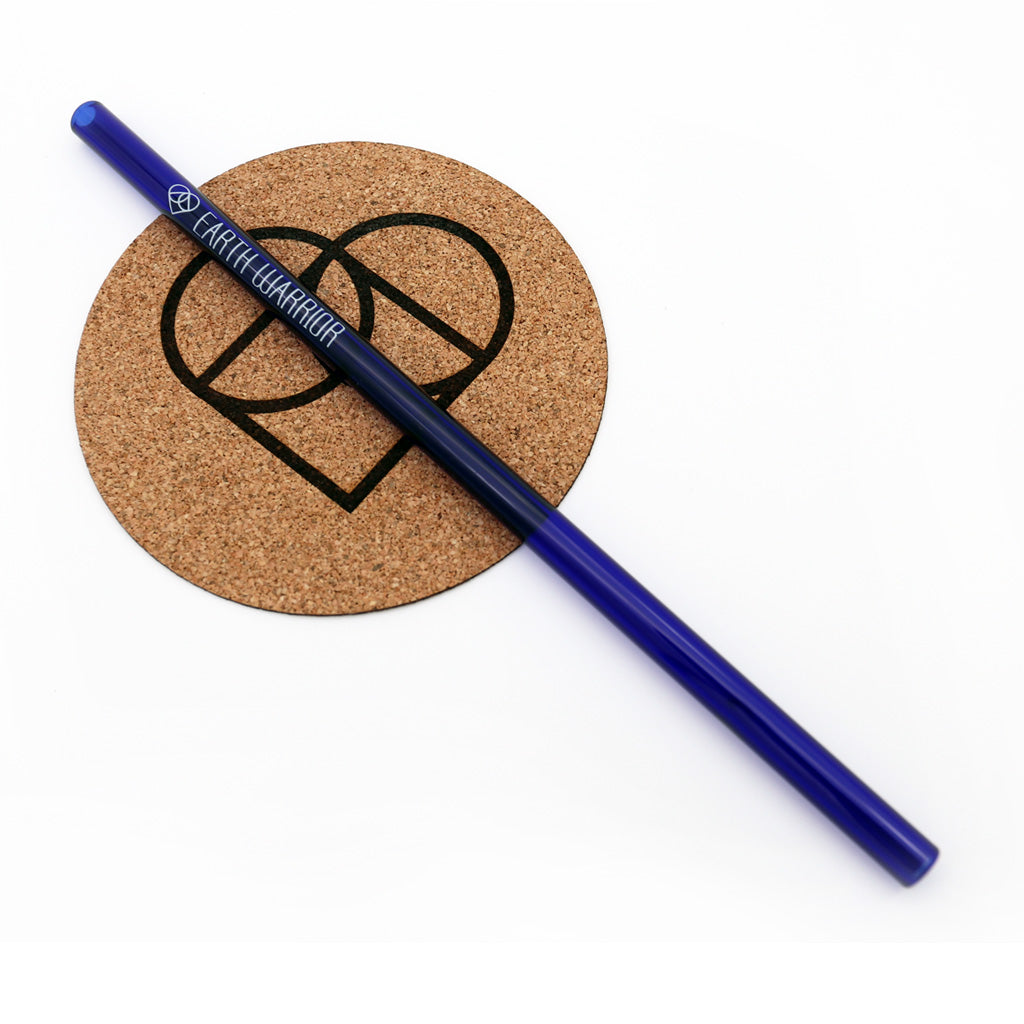Reusable Glass Straws | Blue | Earth Warrior™